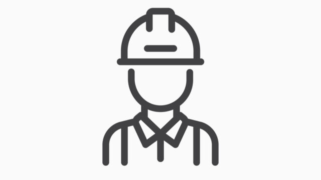 Engineer icon in line style.